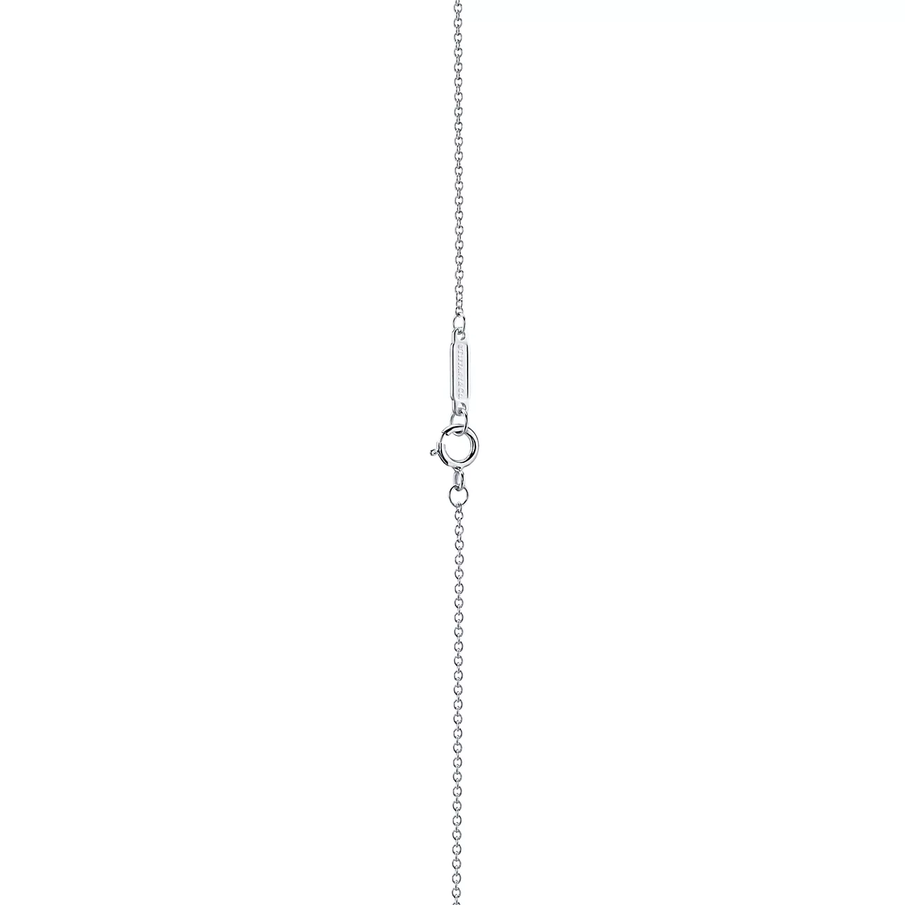 Tiffany & Co. T Smile Pendant in White Gold with Diamonds, Small