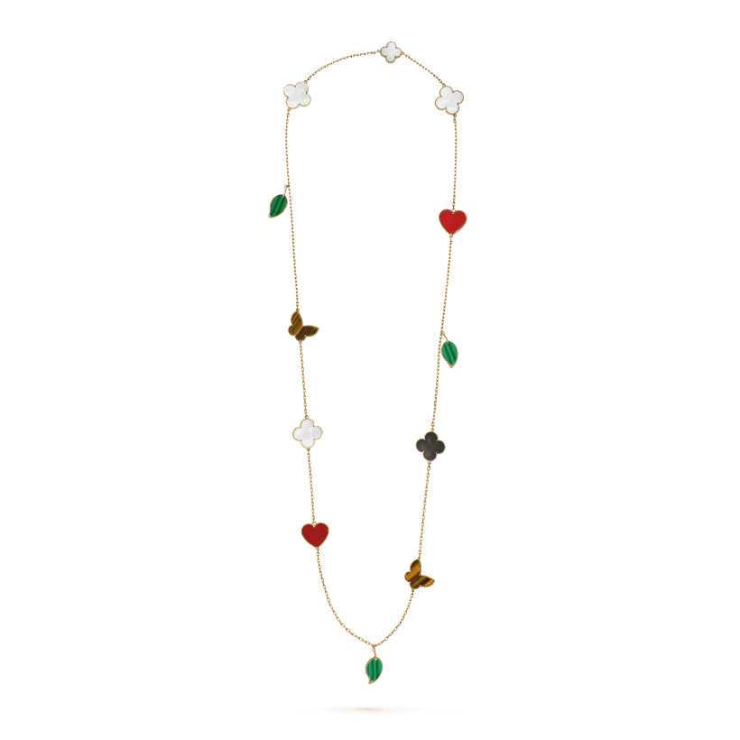 Van Cleef & Arpels Lucky Alhambra long necklace, 12 motifs
