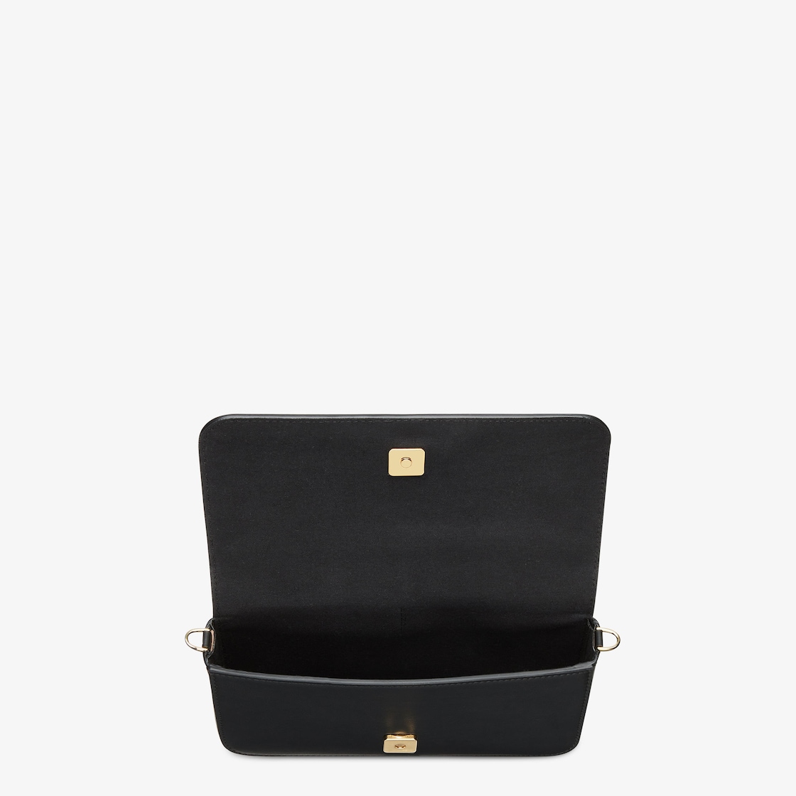 Fendigraphy Wallet On Chain Black leather wallet