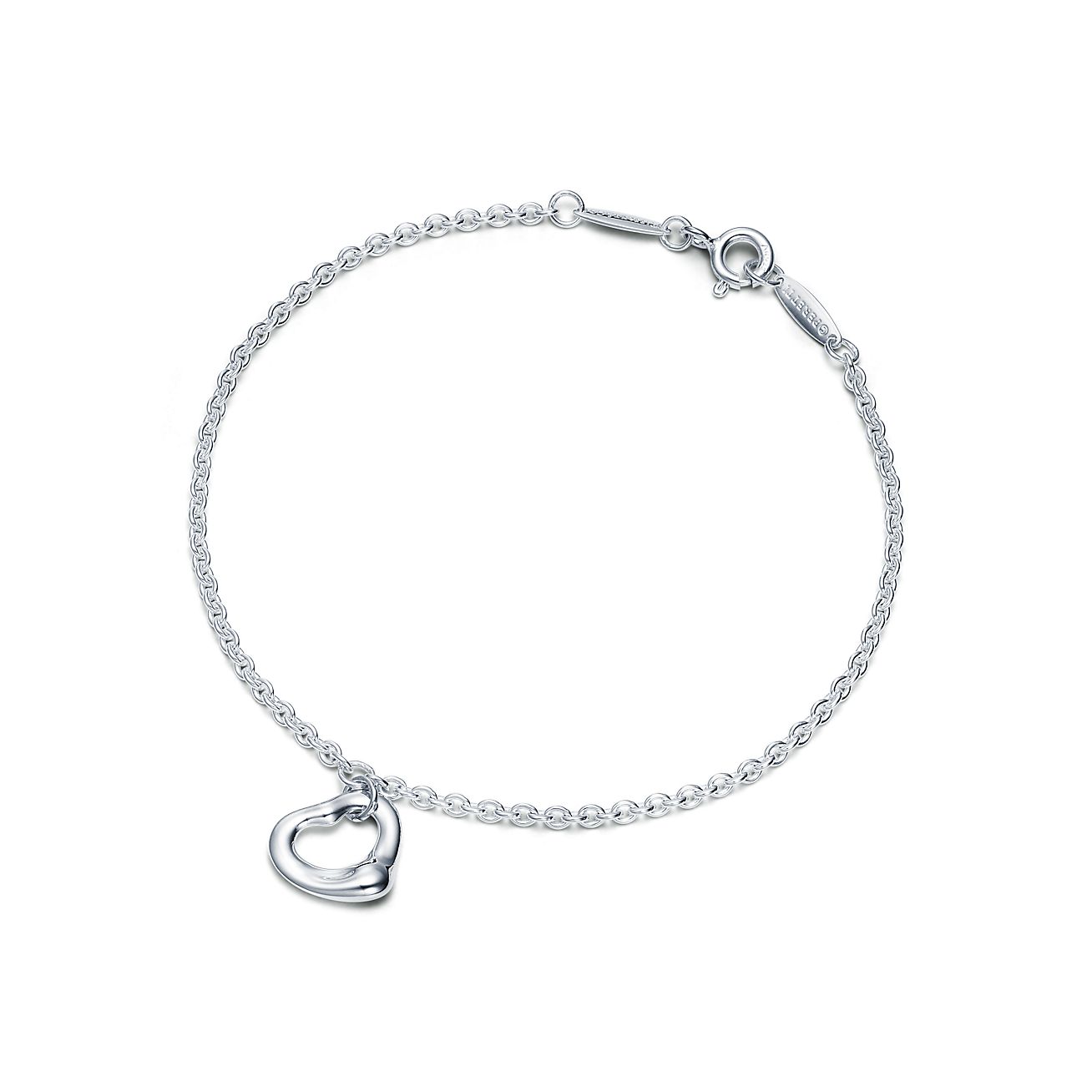Tiffany & Co. Elsa Peretti Open Heart Bracelet in Silver, 11 mm