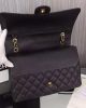 Chanel Classic Maxi Handbag Grained Calfskin & Gold Metal A01115
