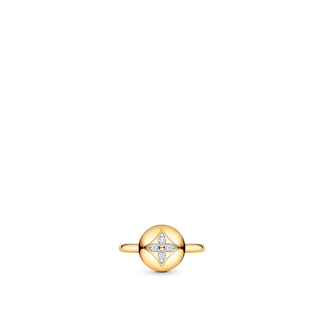 Louis Vuitton Color Blossom Ring, Yellow Gold, White Gold And Diamonds
