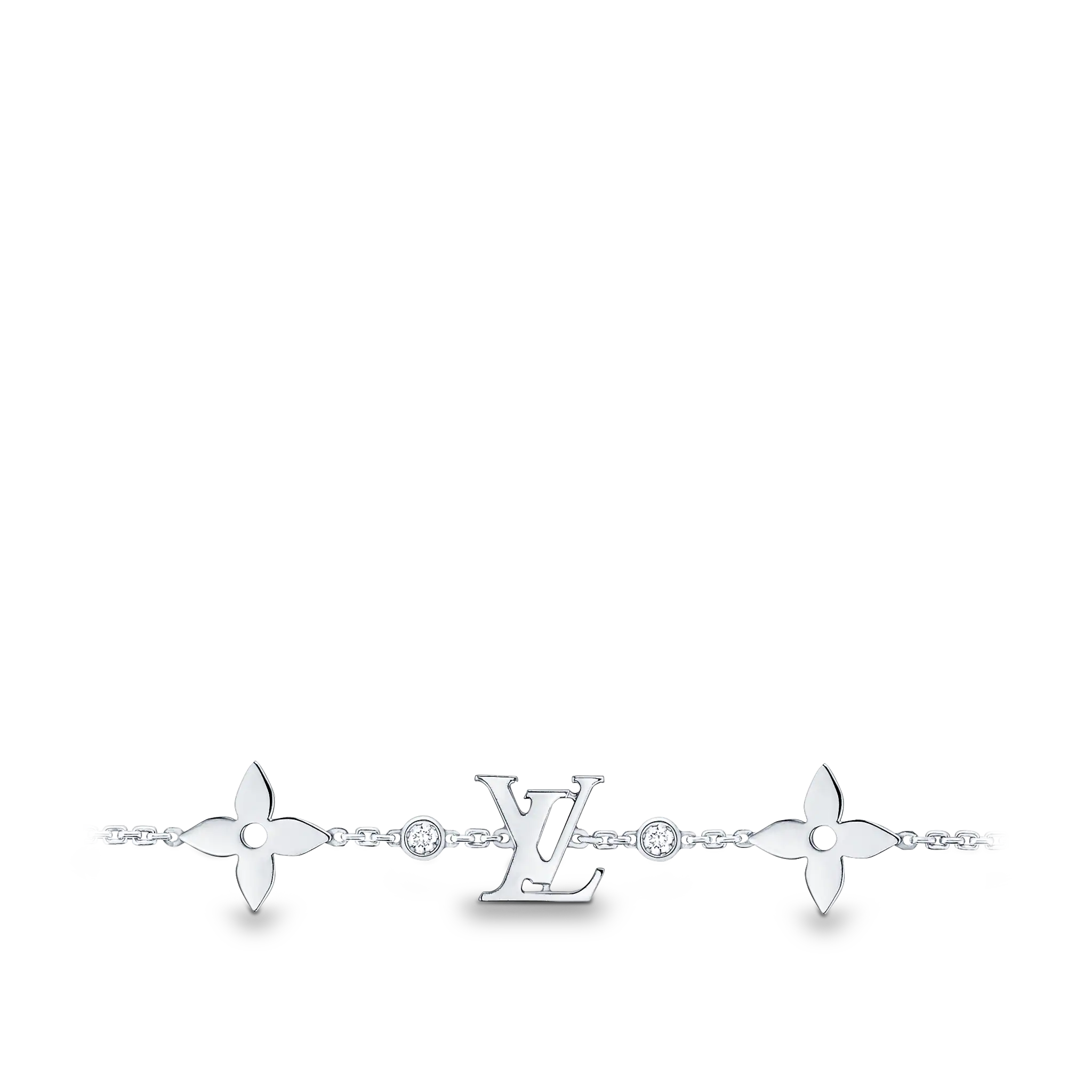 Louis Vuitton IDYLLE BLOSSOM MONOGRAM BRACELET, WHITE GOLD AND DIAMONDS