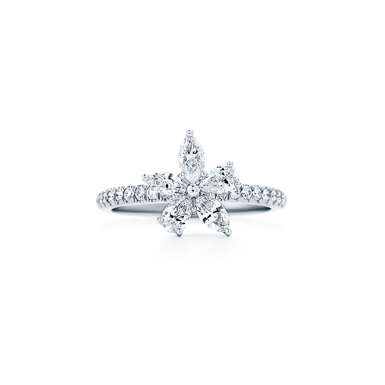 Tiffany & Co. Victoria Mixed Cluster Ring