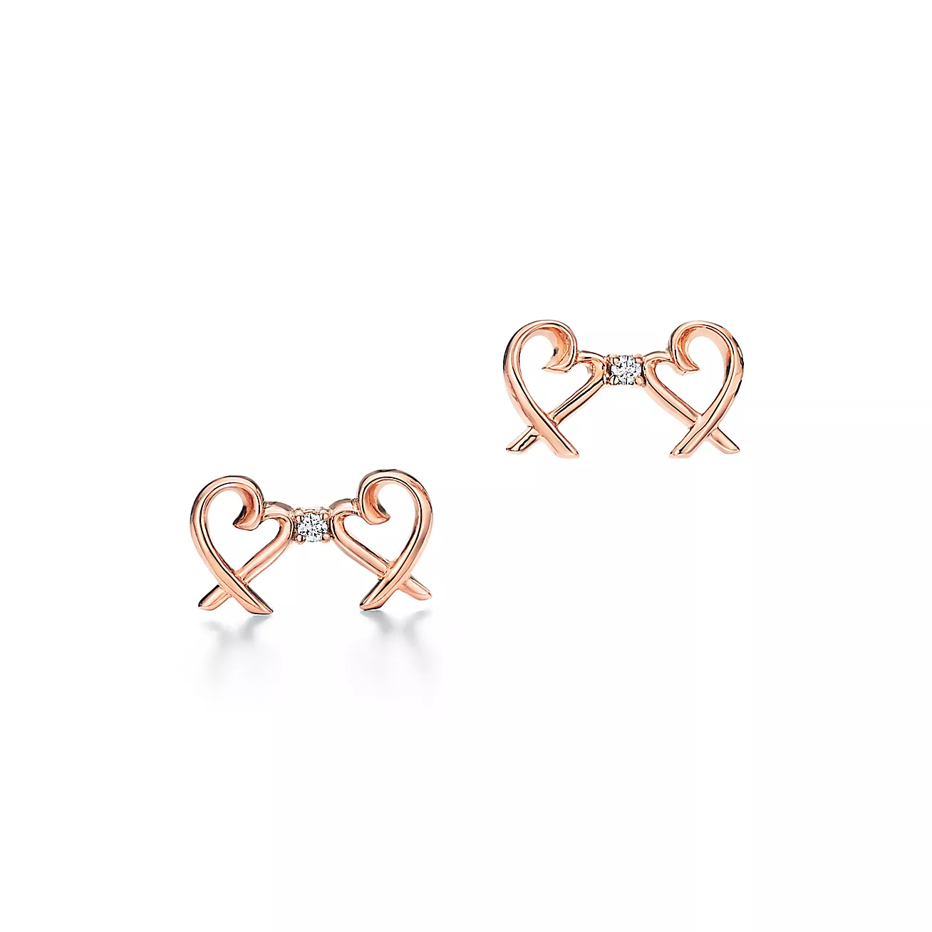 Tiffany & Co. Paloma Picasso Double Loving Heart Earrings