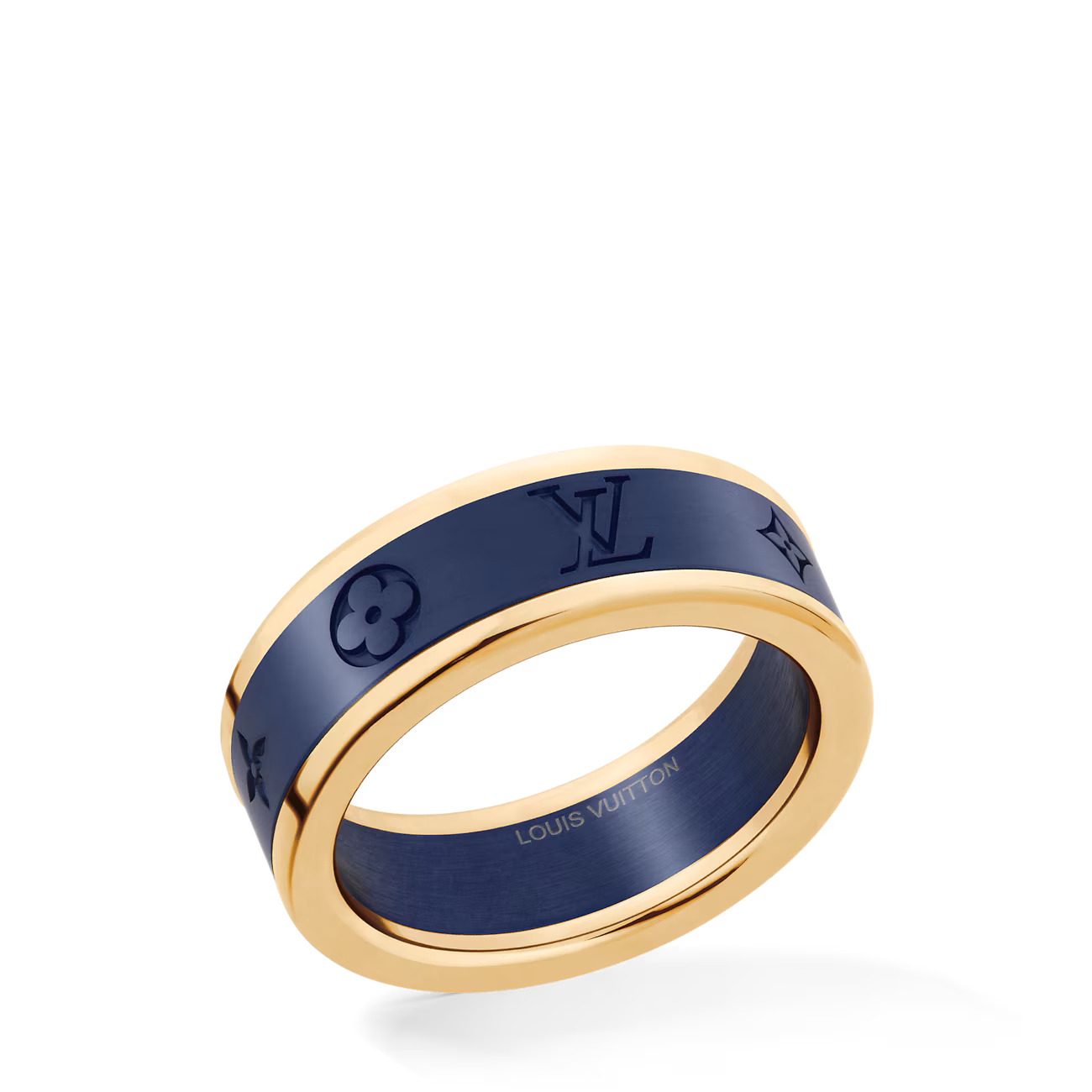 Louis Vuitton Les Gastons Vuitton Small Ring, Yellow Gold and Titanium