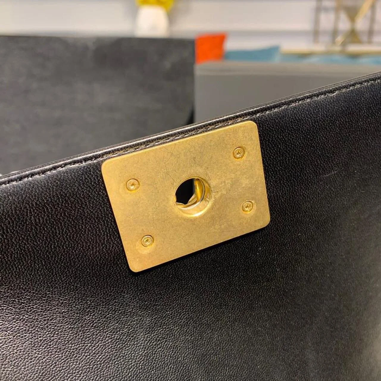 Chanel Boy Handbag Gold Toned Hardware Black For Women, Women’s Bags, Shoulder And Crossbody Bags 9.8in/25cm A67086