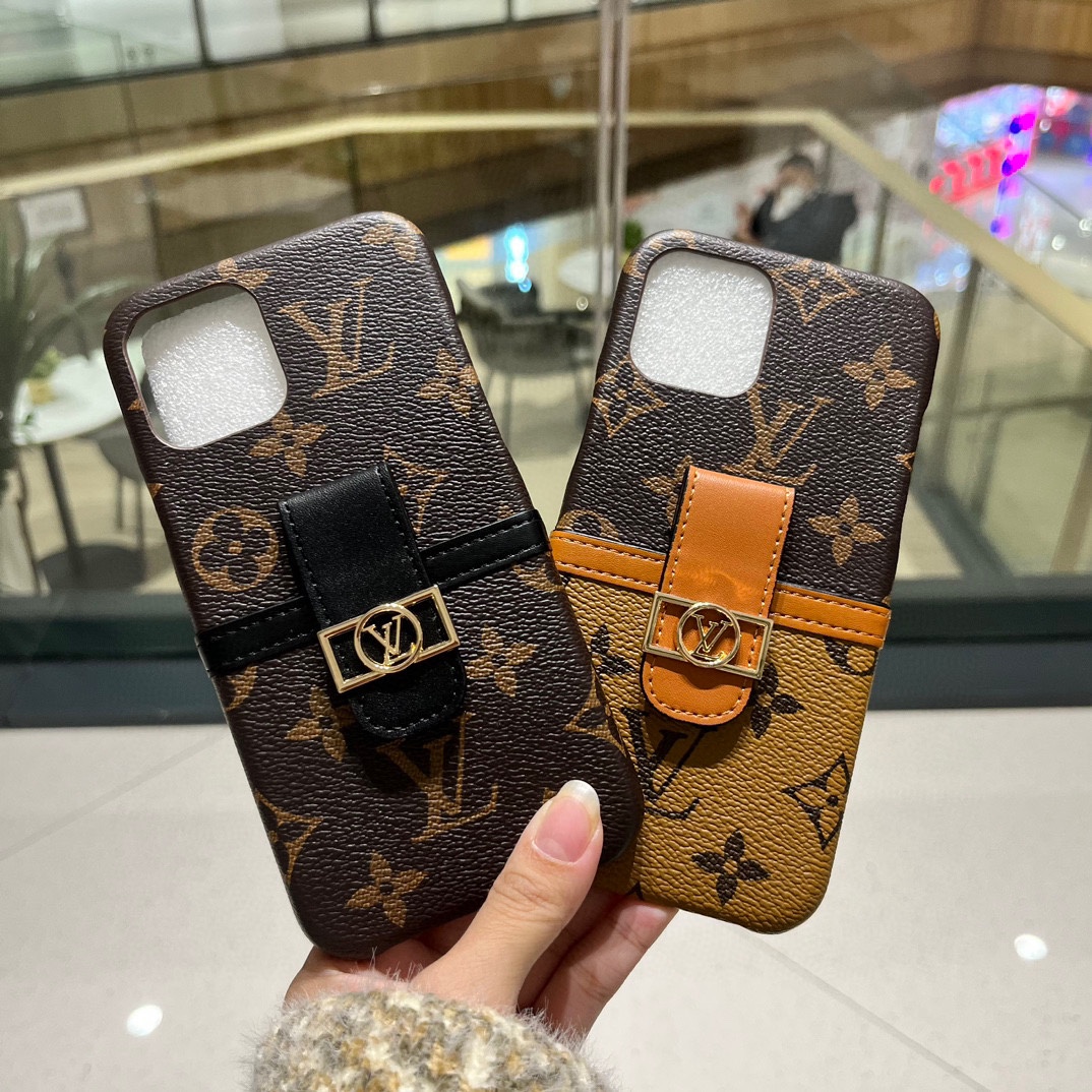 Louis Vuitton | Flower Patterns Star Leather iPhone Case