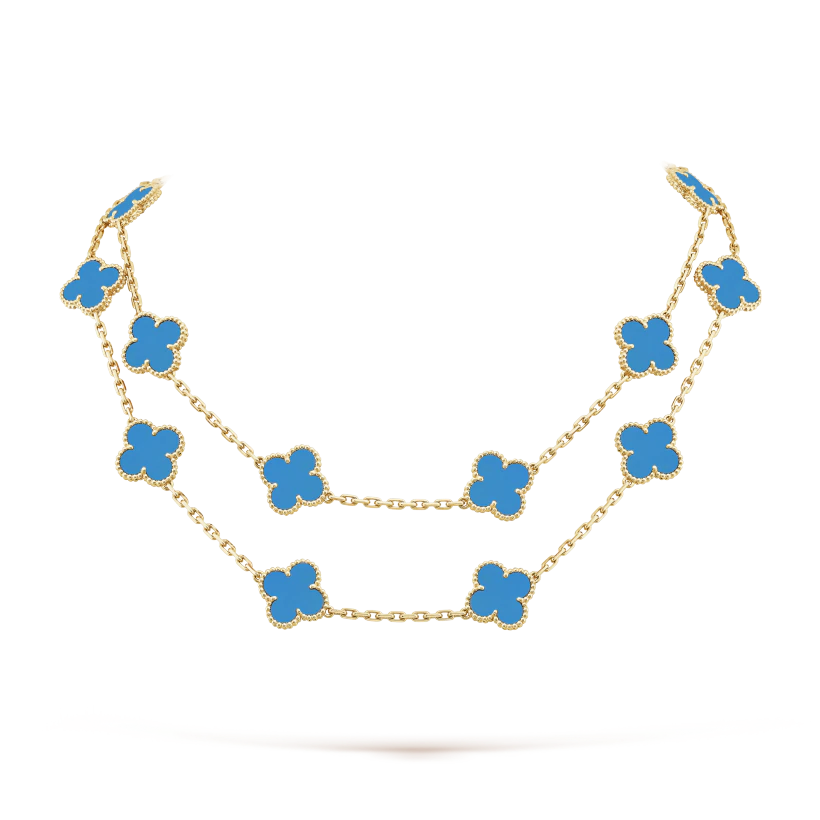 Van Cleef & Arpels Vintage Alhambra long necklace, 20 motifs