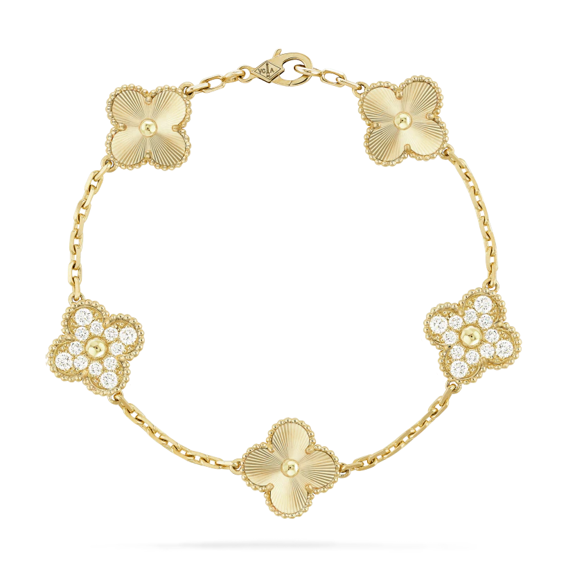 Van Cleef & Arpels Vintage Alhambra bracelet, 5 motifs