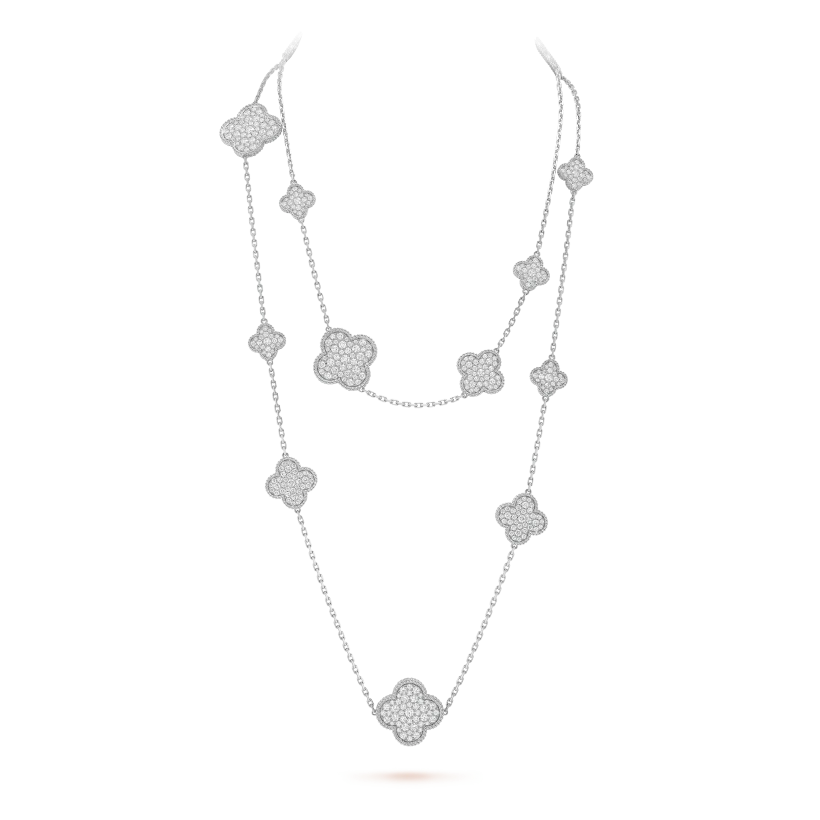 Van Cleef & Arpels Magic Alhambra long necklace, 16 motifs