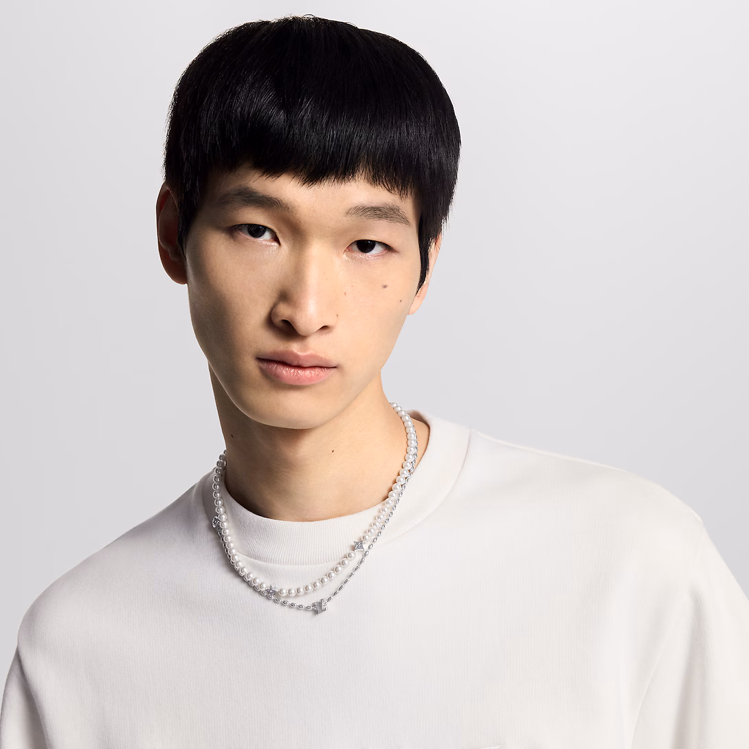 Louis Vuitton Pearls Fusion Necklace Perfect Gift for Dad M01781