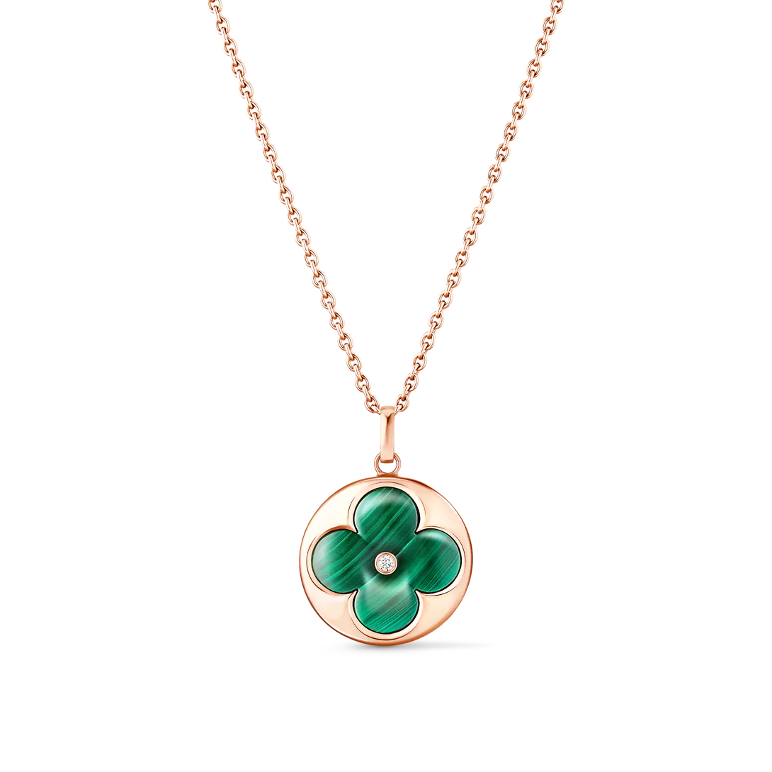 Louis Vuitton Color Blossom XL Medallion, Pink Gold, Malachite and Diamond