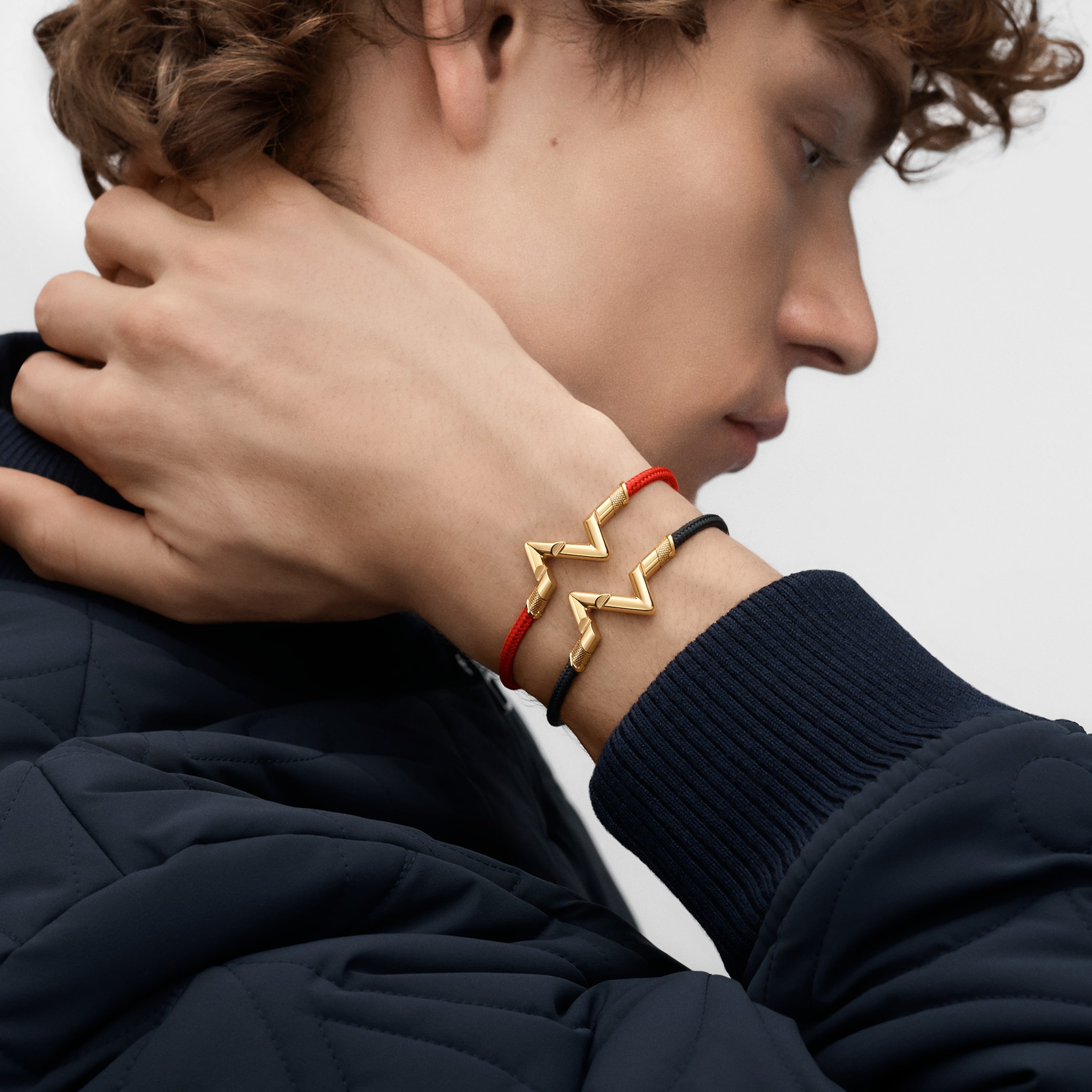 Louis Vuitton Volt Upside Down Play Large Bracelet, Yellow Gold