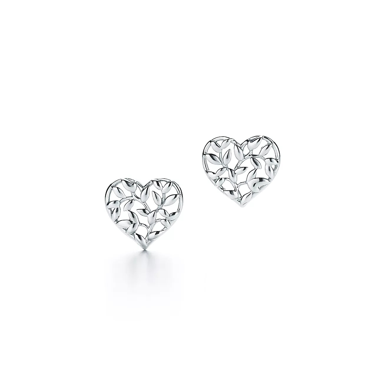 Tiffany & Co. Paloma Picasso Olive Leaf Heart Earrings