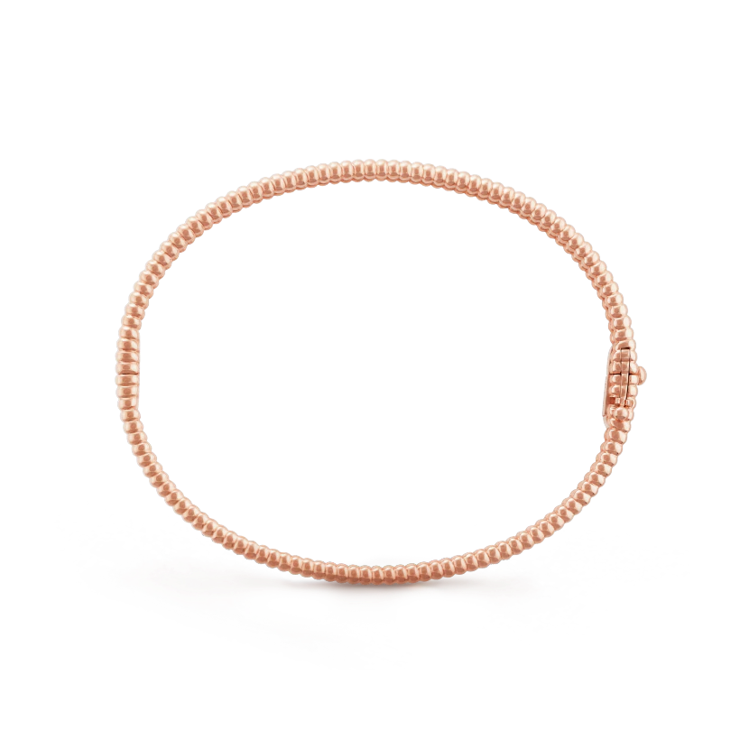 Van Cleef & Arpels Perlee diamonds bracelet, 1 row, medium model