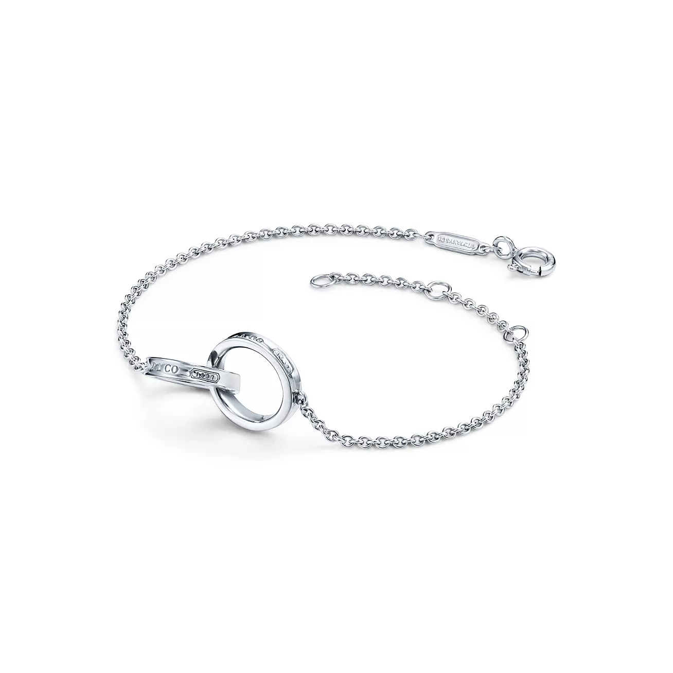 Tiffany & Co. 1837 Interlocking Circles Chain Bracelet in Silver