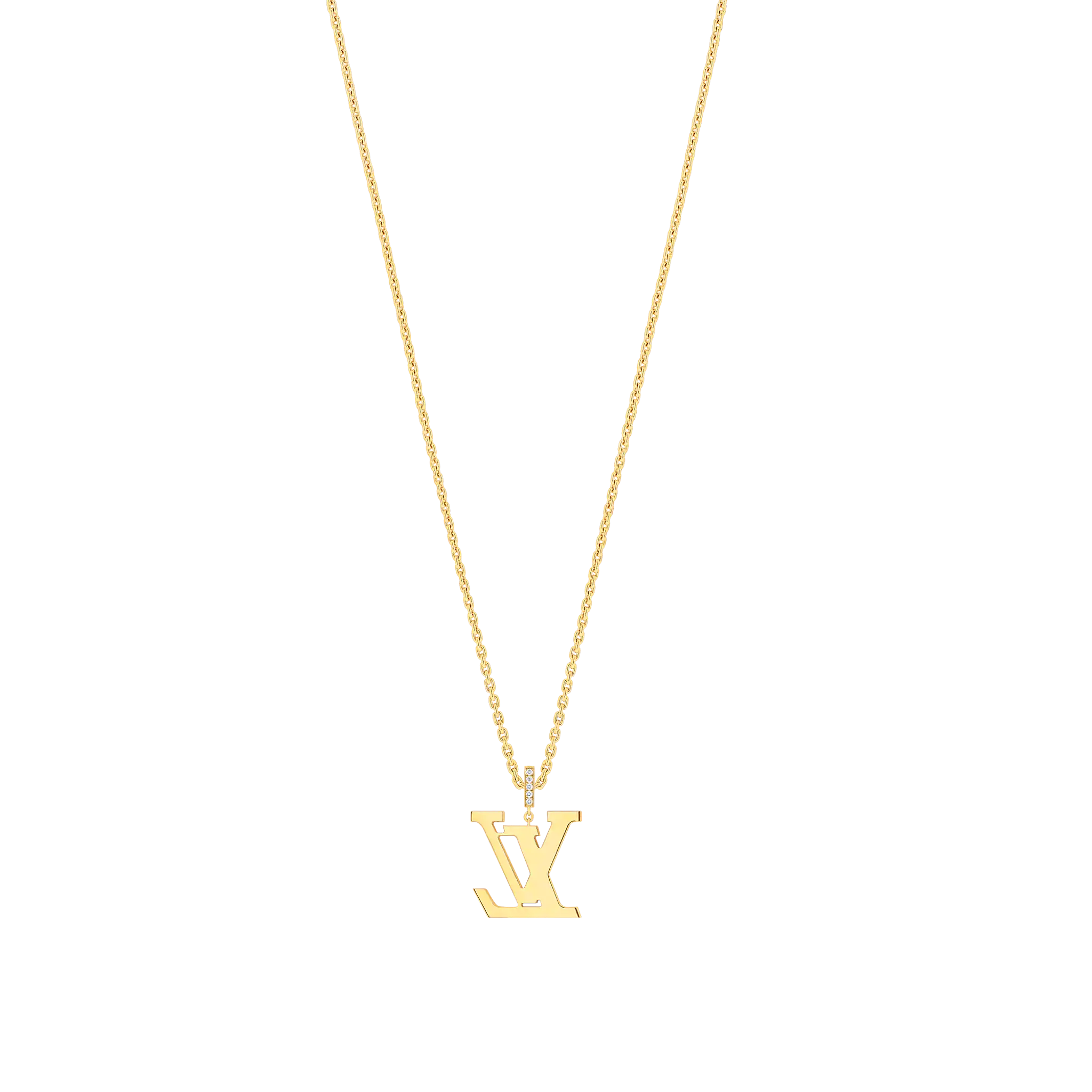 Louis Vuitton Large Pendant, Yellow Gold And Diamonds