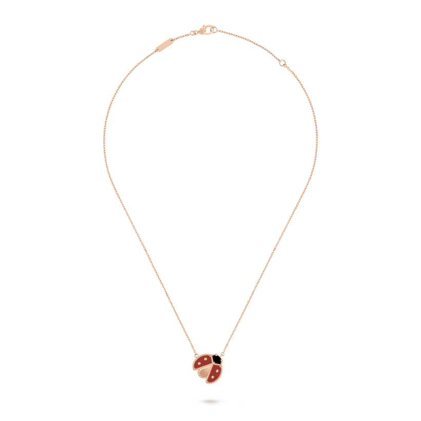 Van Cleef & Arpels Lucky Spring pendant, open wings ladybug