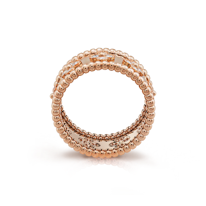 Van Cleef & Arpels Perlee clovers ring, small model