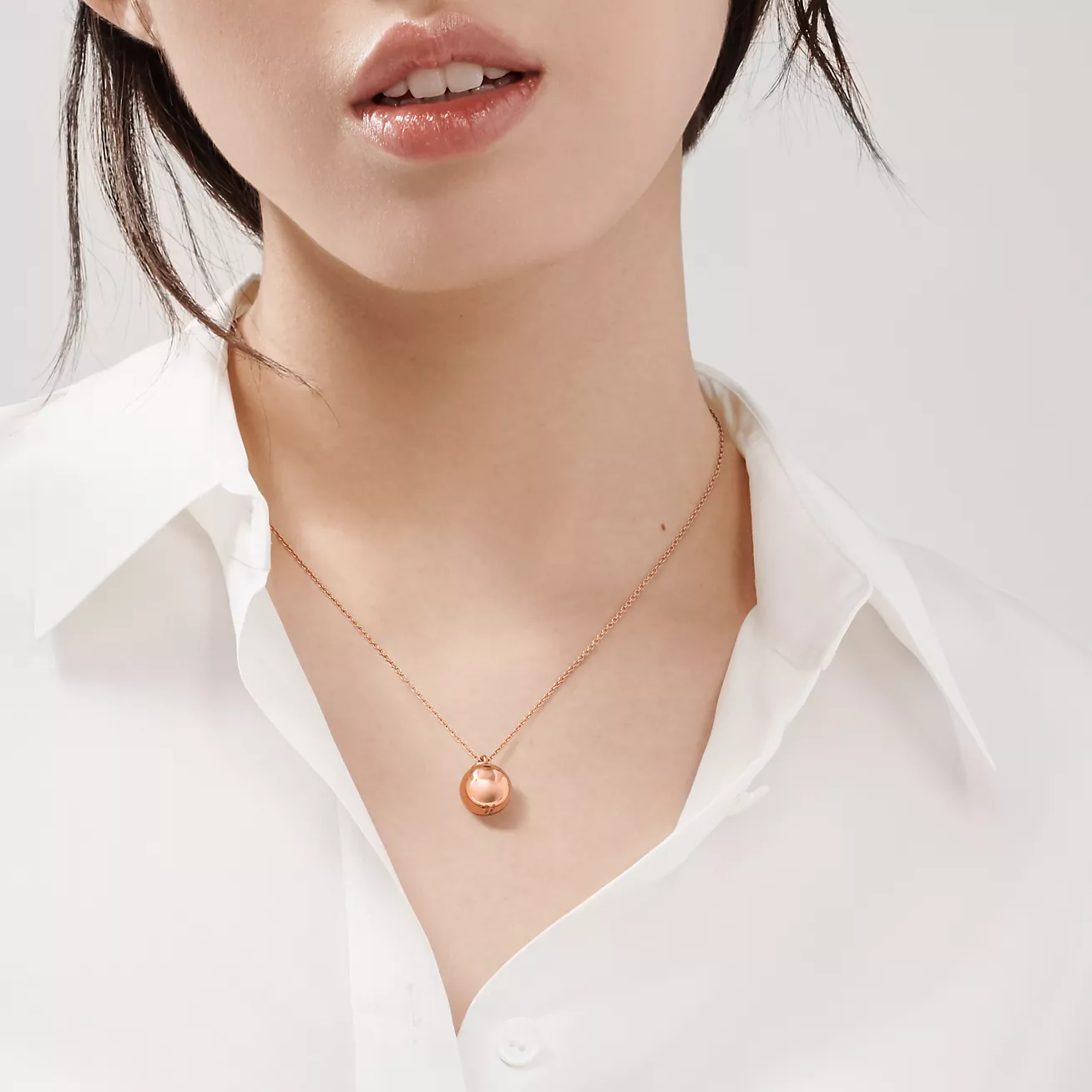 Tiffany & Co. HardWear Ball Pendant in Rose Gold, 12.75 mm