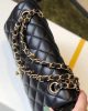 Chanel Small Classic Handbag Lambskin & Gold Metal A01113