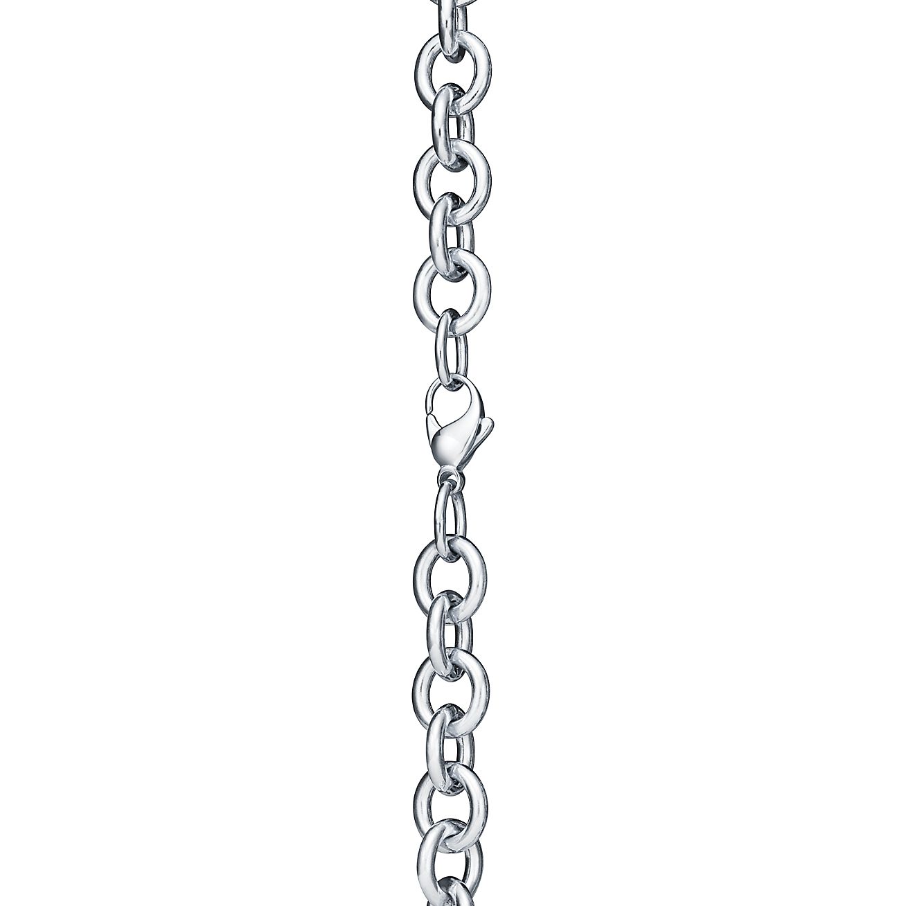 Tiffany & Co. Return to  Heart Tag Chain Link Necklace in Silve