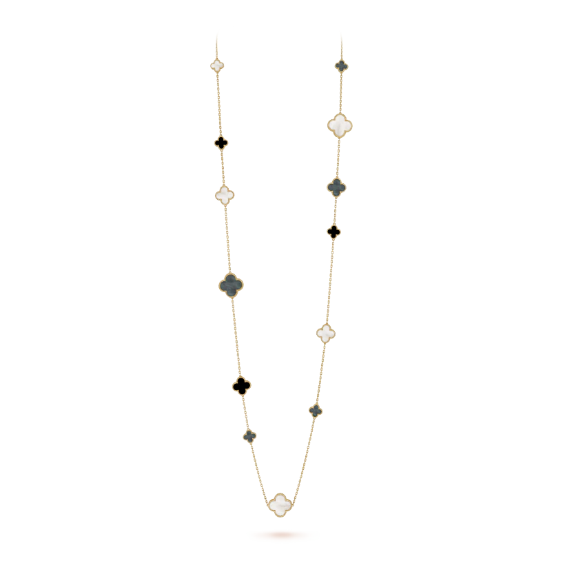 Van Cleef & Arpels Magic Alhambra long necklace, 16 motifs