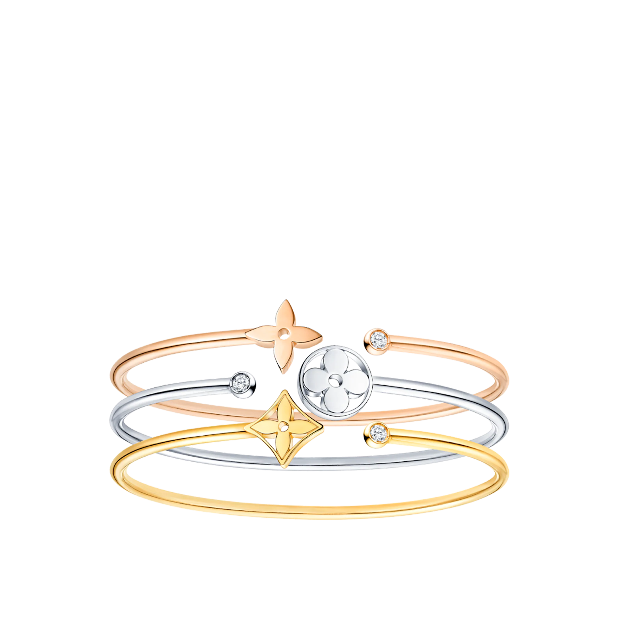 Louis Vuitton Idylle Blossom Twist Bracelet, Yellow Gold