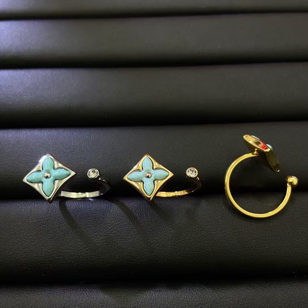 Louis Vuitton Colour Blossom Mini Star Ring, Onyx And Diamond