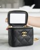 Chanel Small Gold Ball Makeup Bag