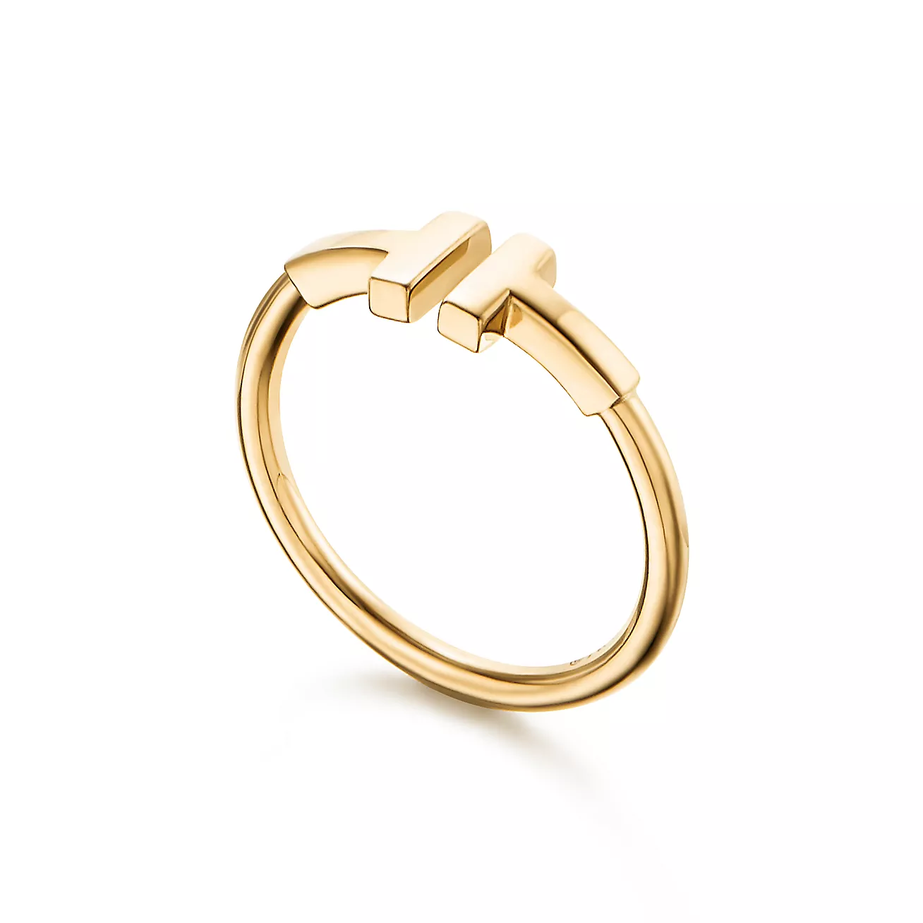 Tiffany & Co. T Wire Ring in Stainless steel and gold plating Gold