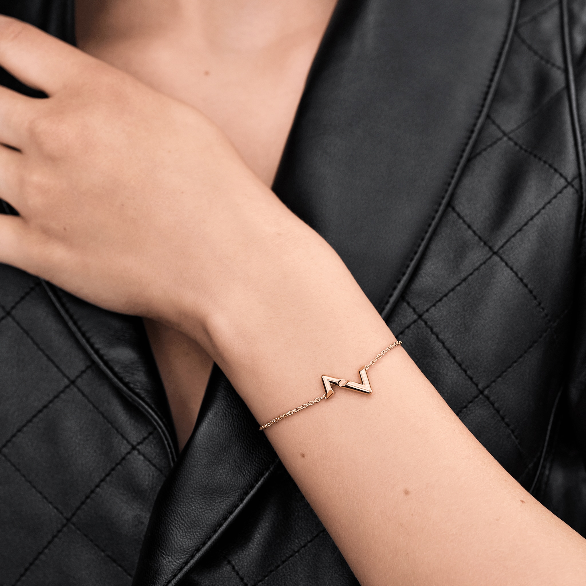 Louis Vuitton Volt Upside Down Bracelet, Pink Gold