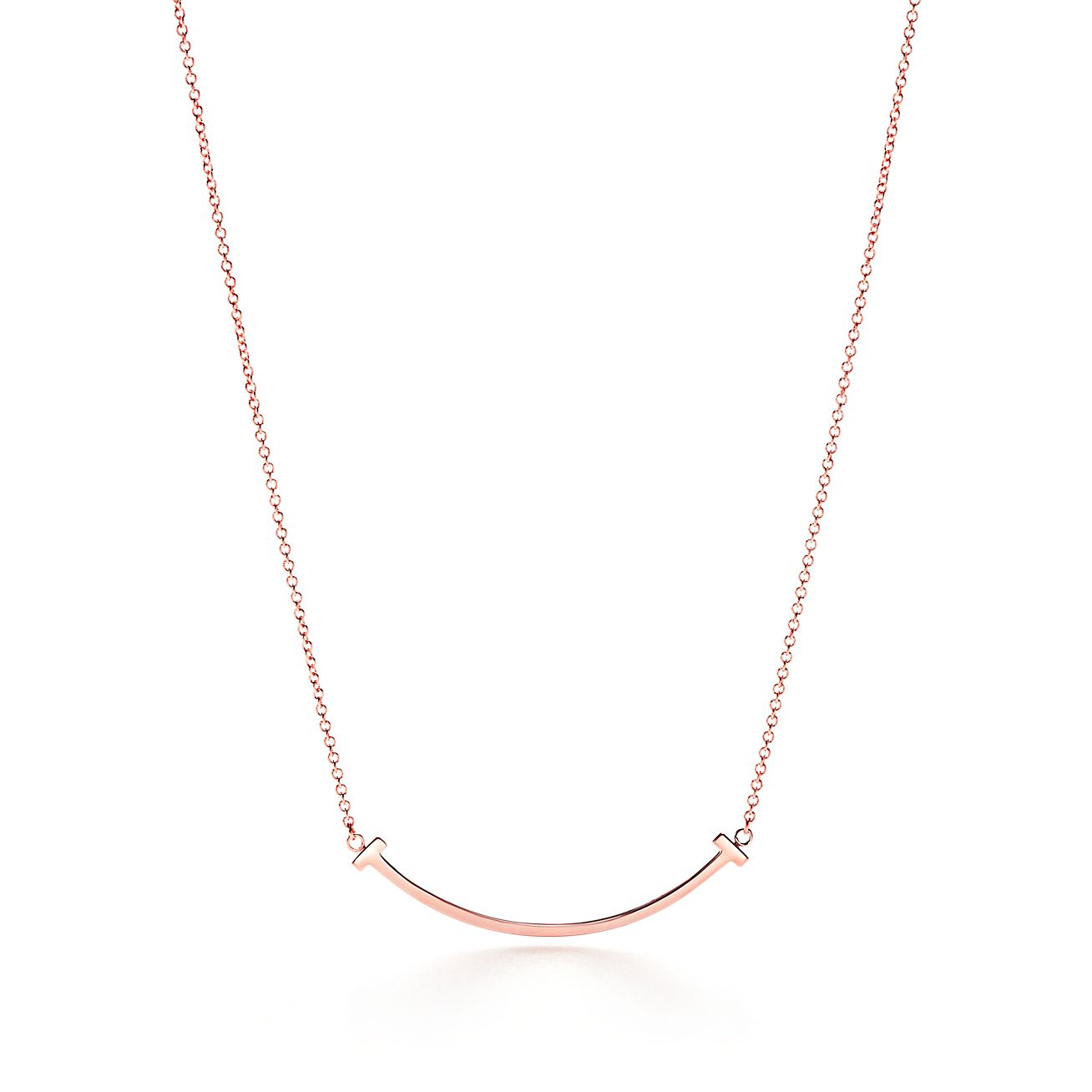 Tiffany & Co. T Smile Pendant in Rose Gold, Small