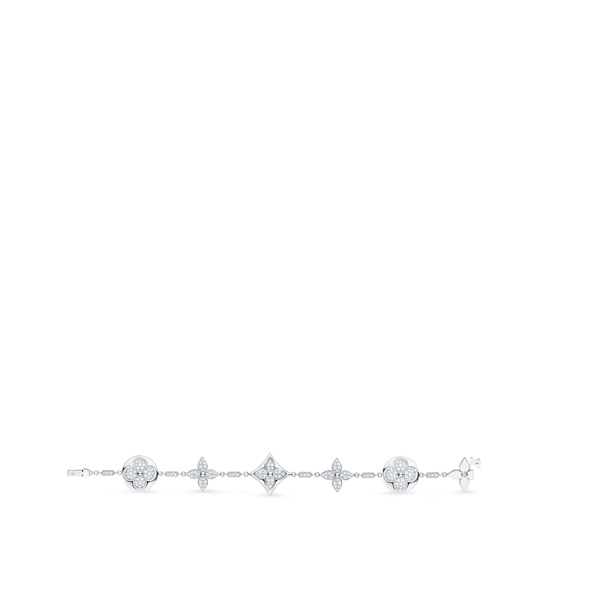 Louis Vuitton Color Blossom Bracelet, White Gold And Diamonds