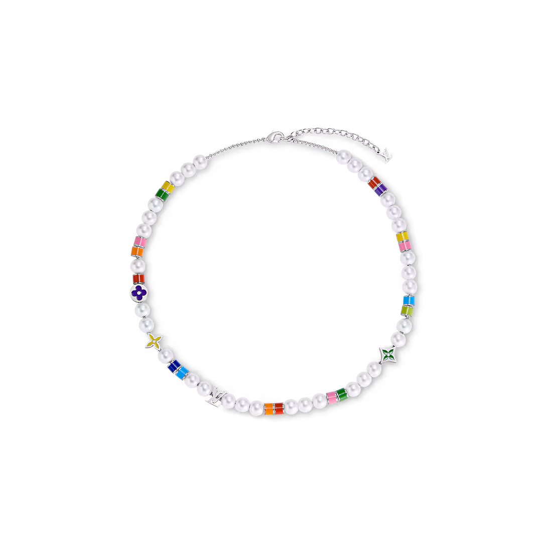 Louis Vuitton Monogram Pearls Party Necklace