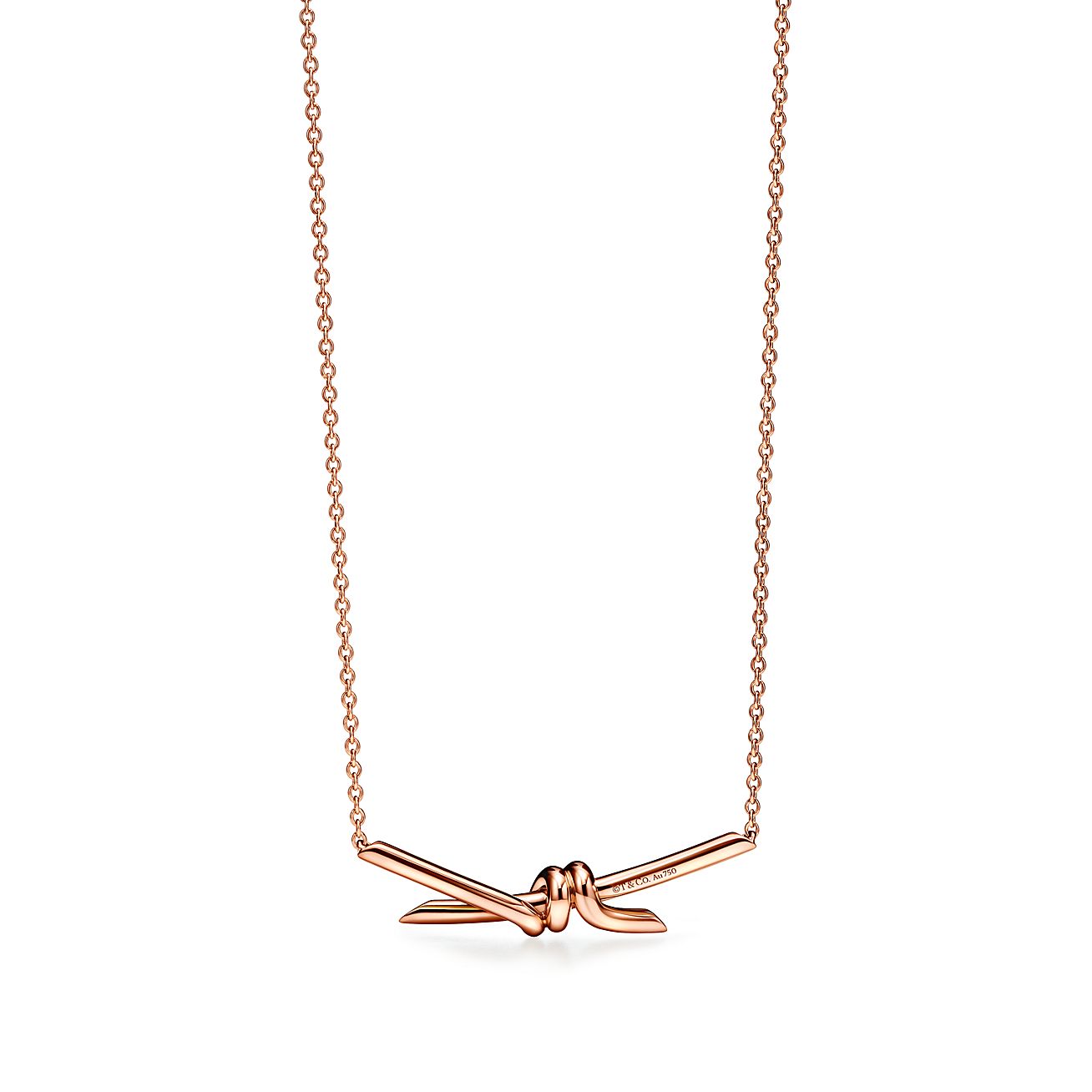 Tiffany & Co. Knot Pendant in Rose Gold