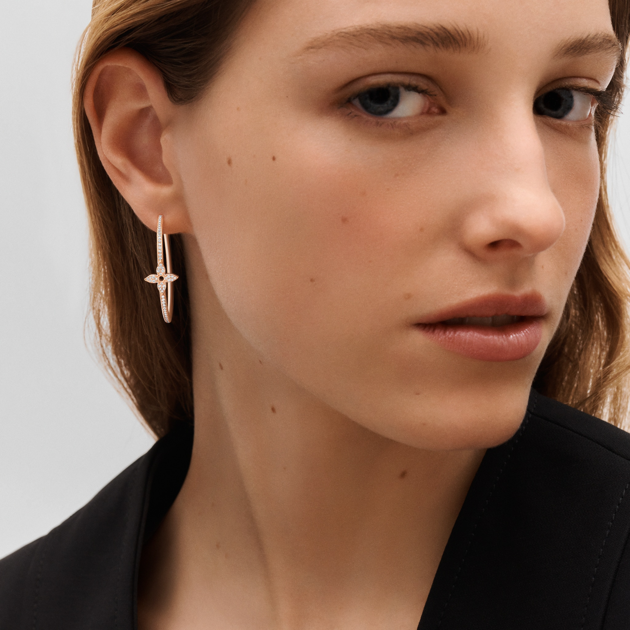 Louis Vuitton Idylle Blossom Hoops, Pink Gold And Diamonds