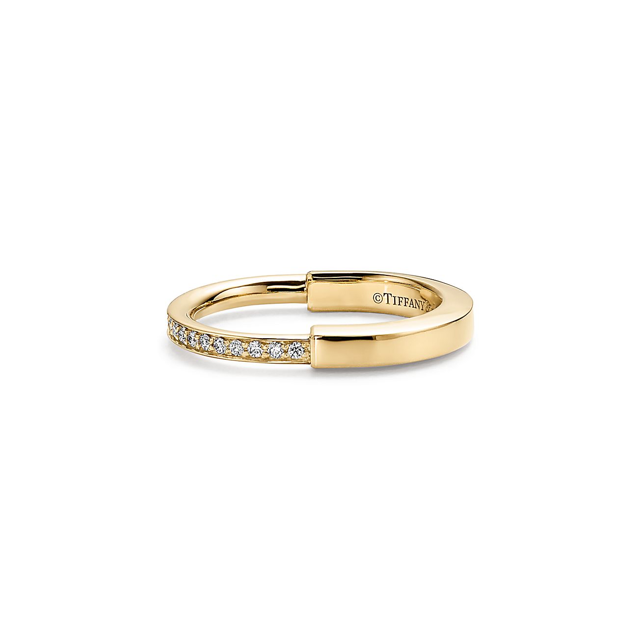 Tiffany & Co. Lock Ring in Yellow Gold with Diamonds