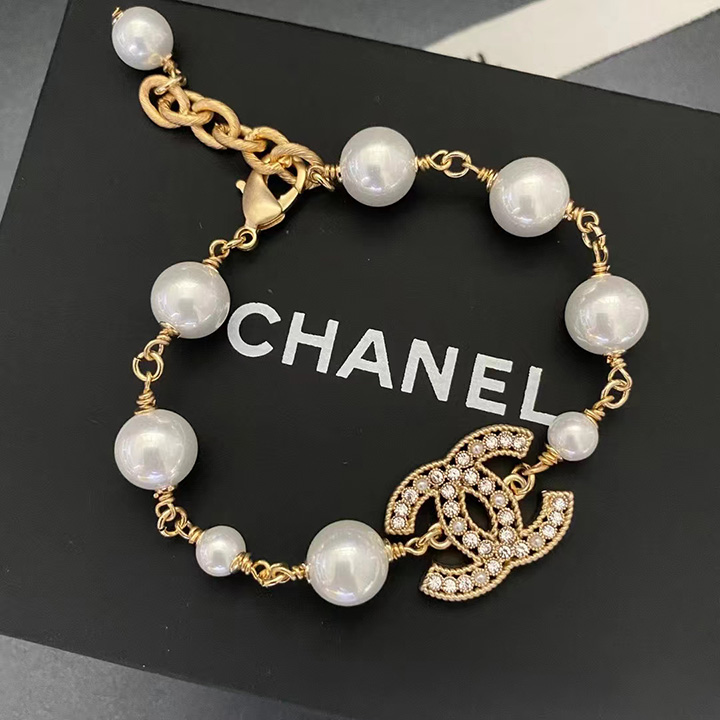 Pearl Double C Pearl Bracelet
