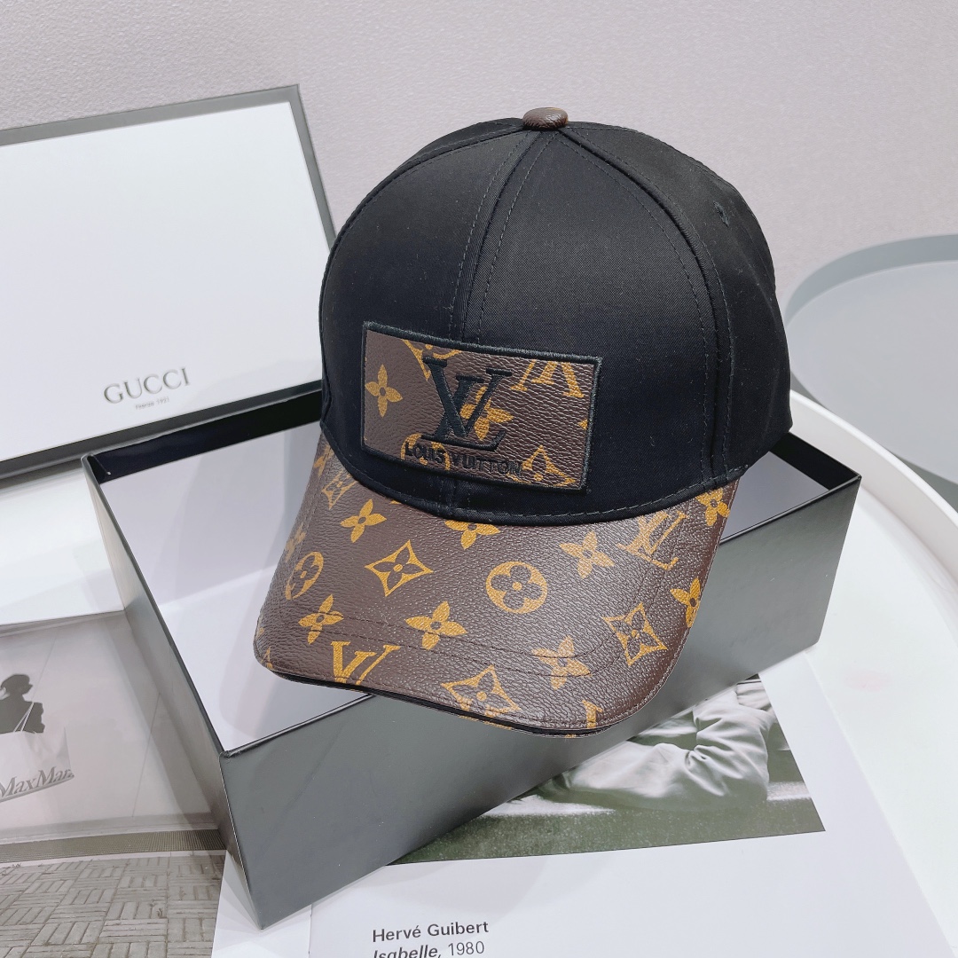 Louis Vuitton New Stitching Presbyopia Fisherman Cap - Black