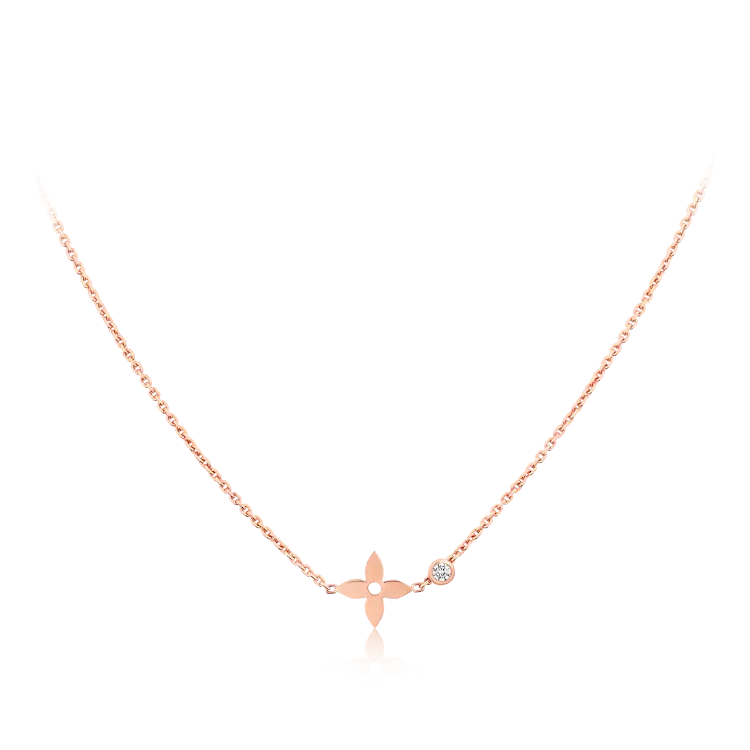 Louis Vuitton Idylle Blossom pendant, pink gold and diamond
