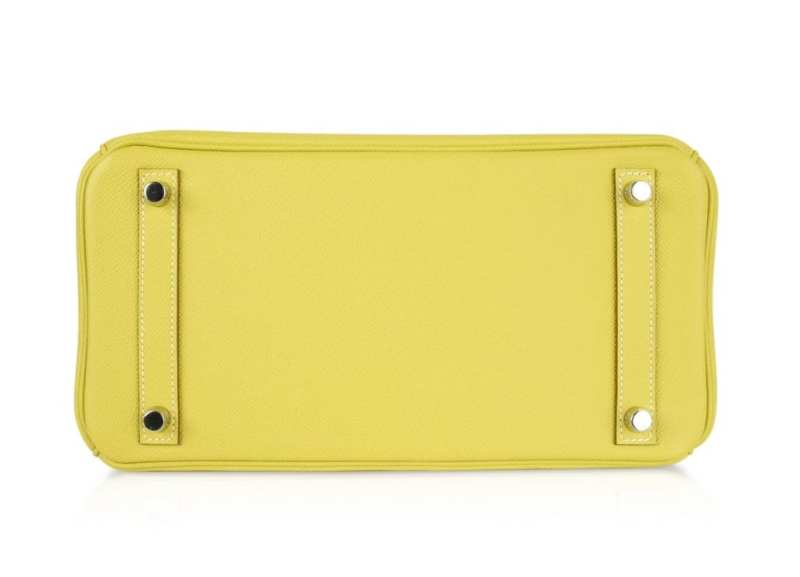 Birkin 30 Bag Rare Lime Candy Limited Edition Gris Perle Interior Palladium