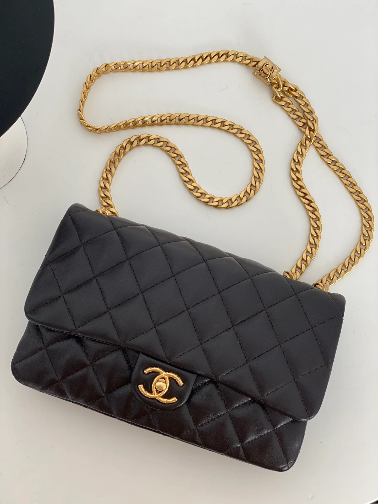 Chanel Small Flap Bag Black For Women, Women’s Bags 8.7in/22cm