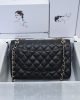 Chanel Large Classic Handbag Grained Calfskin & Gold-Tone Metal A58600