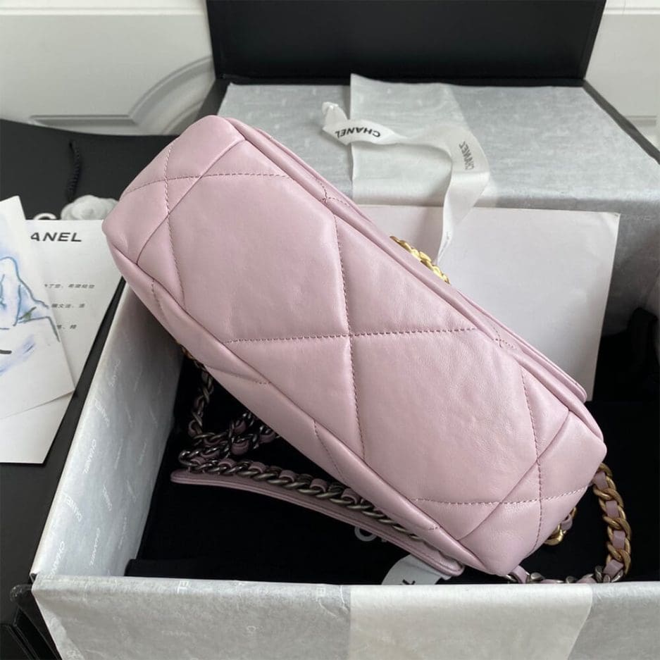 Chanel 19 Handbag AS1160 Pink