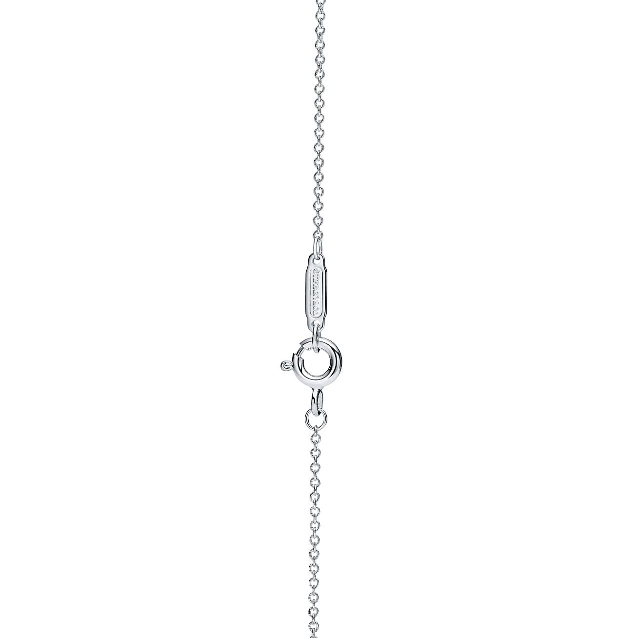 Tiffany & Co. Return to  Double Heart Tag Pendant in Silver, Mini