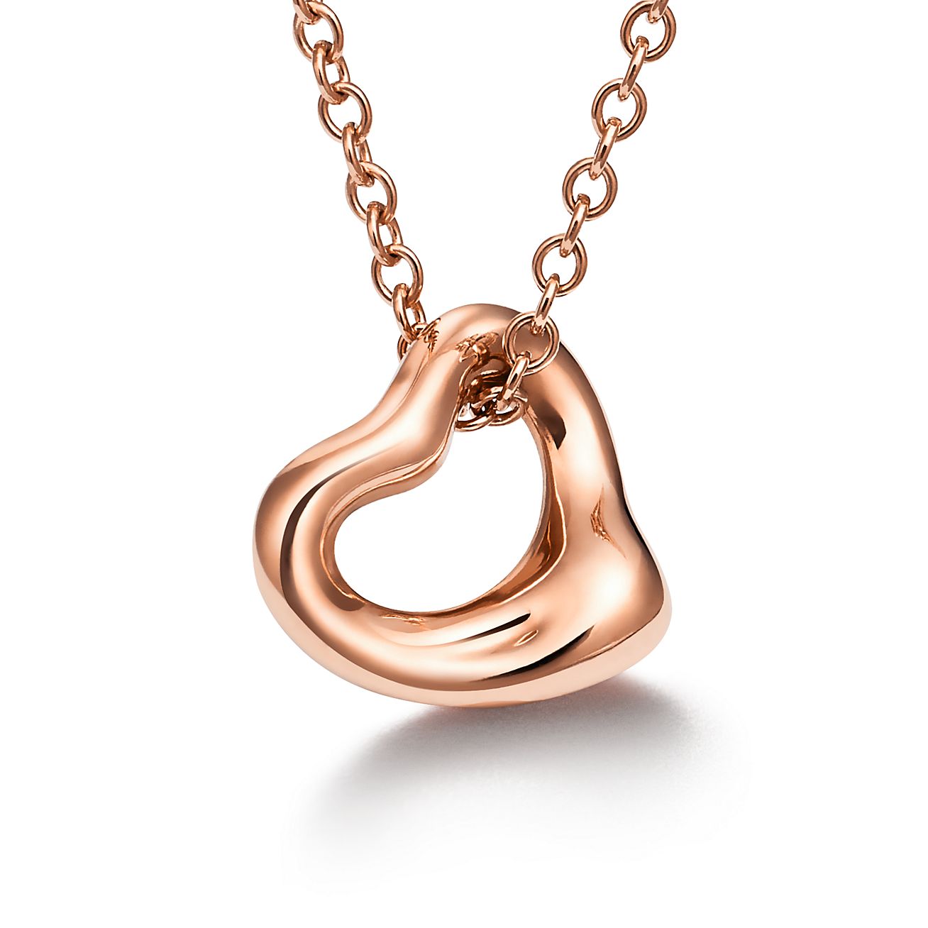 Tiffany & Co. Elsa Peretti Open Heart Pendant in Rose Gold, 7 mm