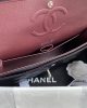 Chanel Classic Handbag Grained Calfskin & Silver Metal A01112