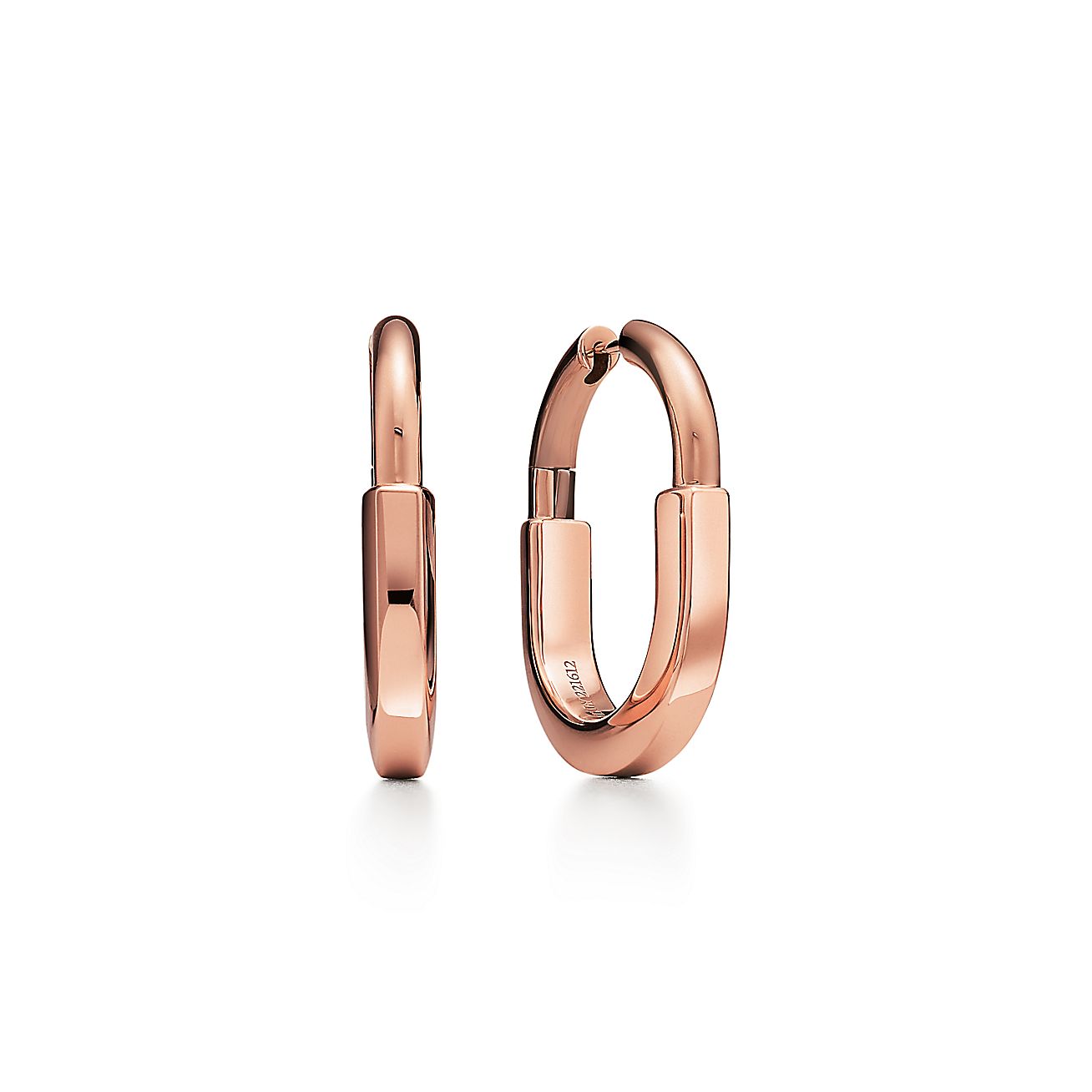 Tiffany & Co. Lock Earrings in Rose Gold, Medium